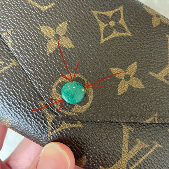 Louis Vuitton Josephine Wallet w/ Insert!!! GREEN, Dustbag, Box, MADE IN FRANCE - Picture 6 of 13